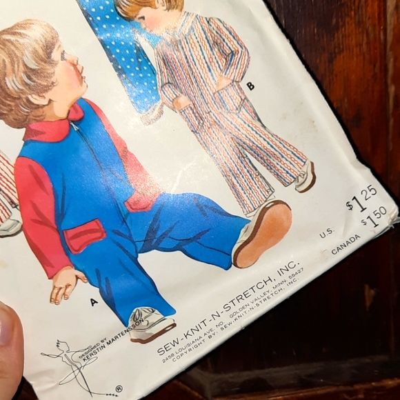 🍀3/15 Vintage Sewing Pattern Toddler's Jumpsuit - Picture 4 of 6
